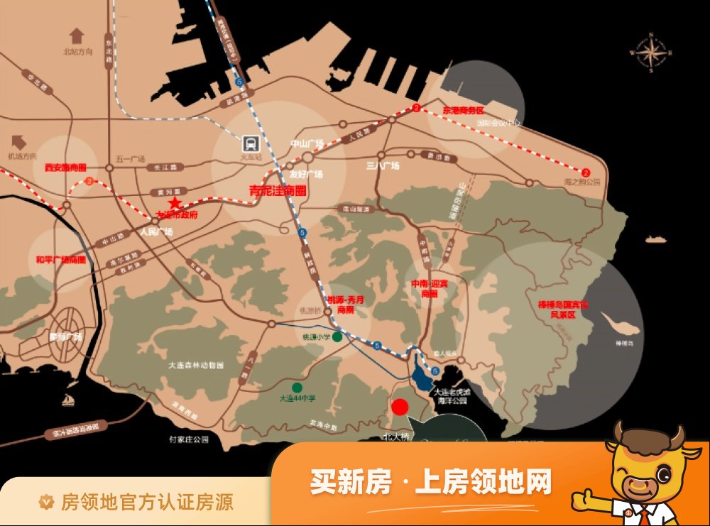 碧桂园虎滩位置交通图1