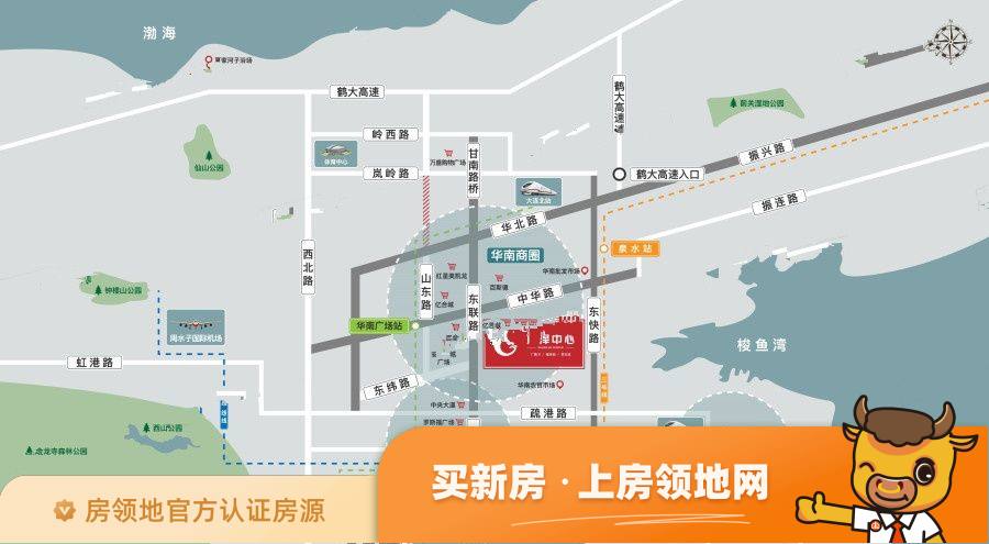 广泽中心位置交通图1