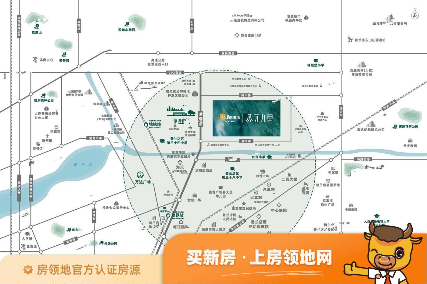龙光玖珑湾位置交通图1
