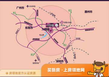 尼盛滨江城位置交通图1