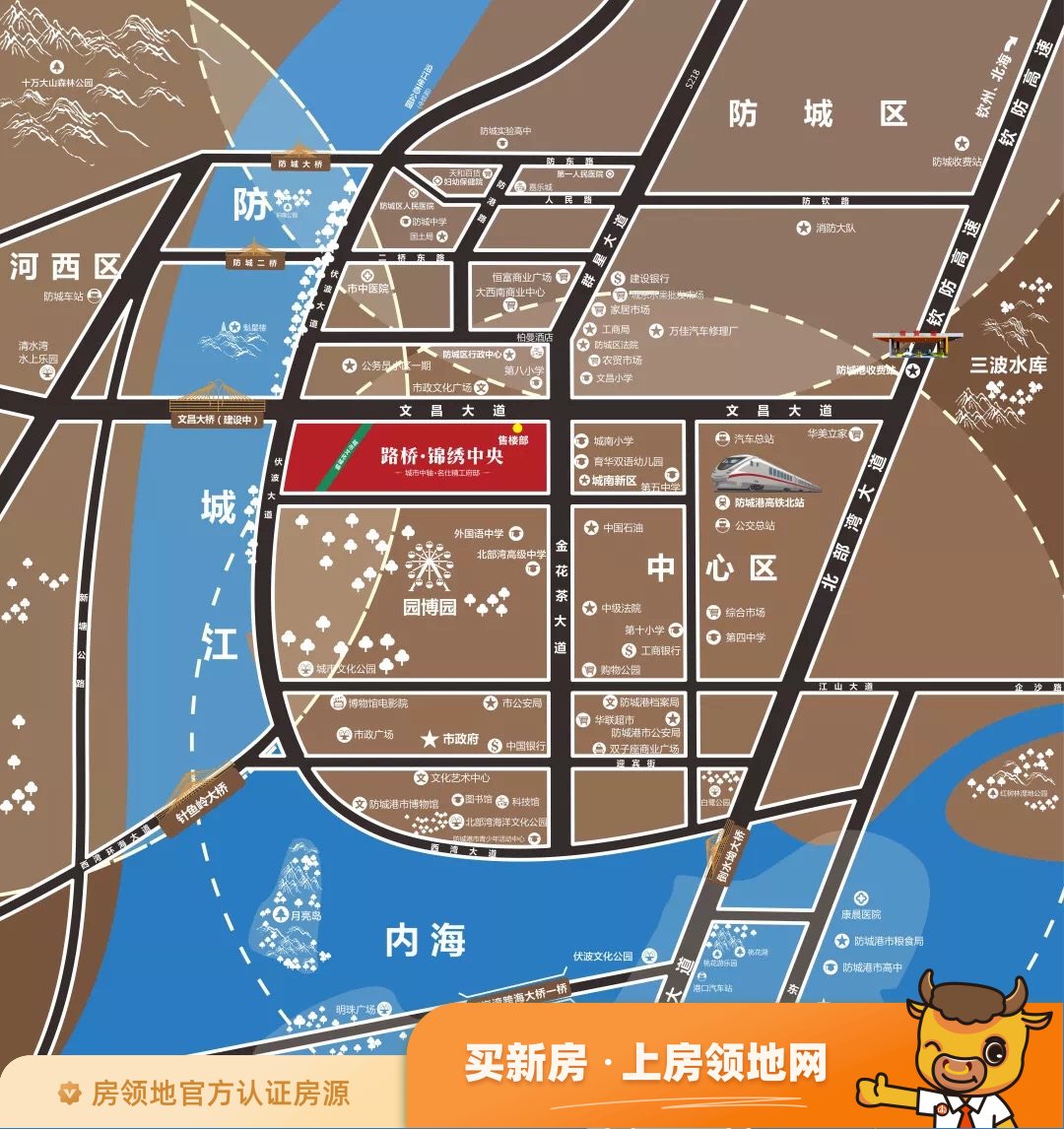 路桥锦绣中央位置交通图3
