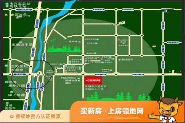 兴港明城位置交通图1