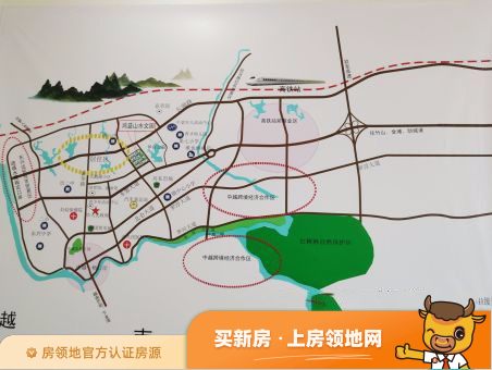 东兴鸿蓝山水文园位置交通图3
