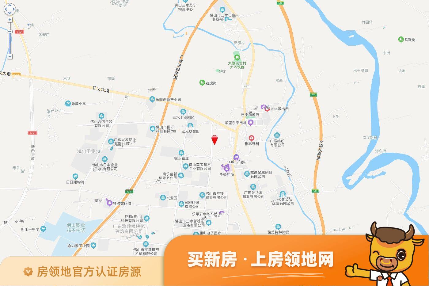 乐平碧桂园四季峰景位置交通图29