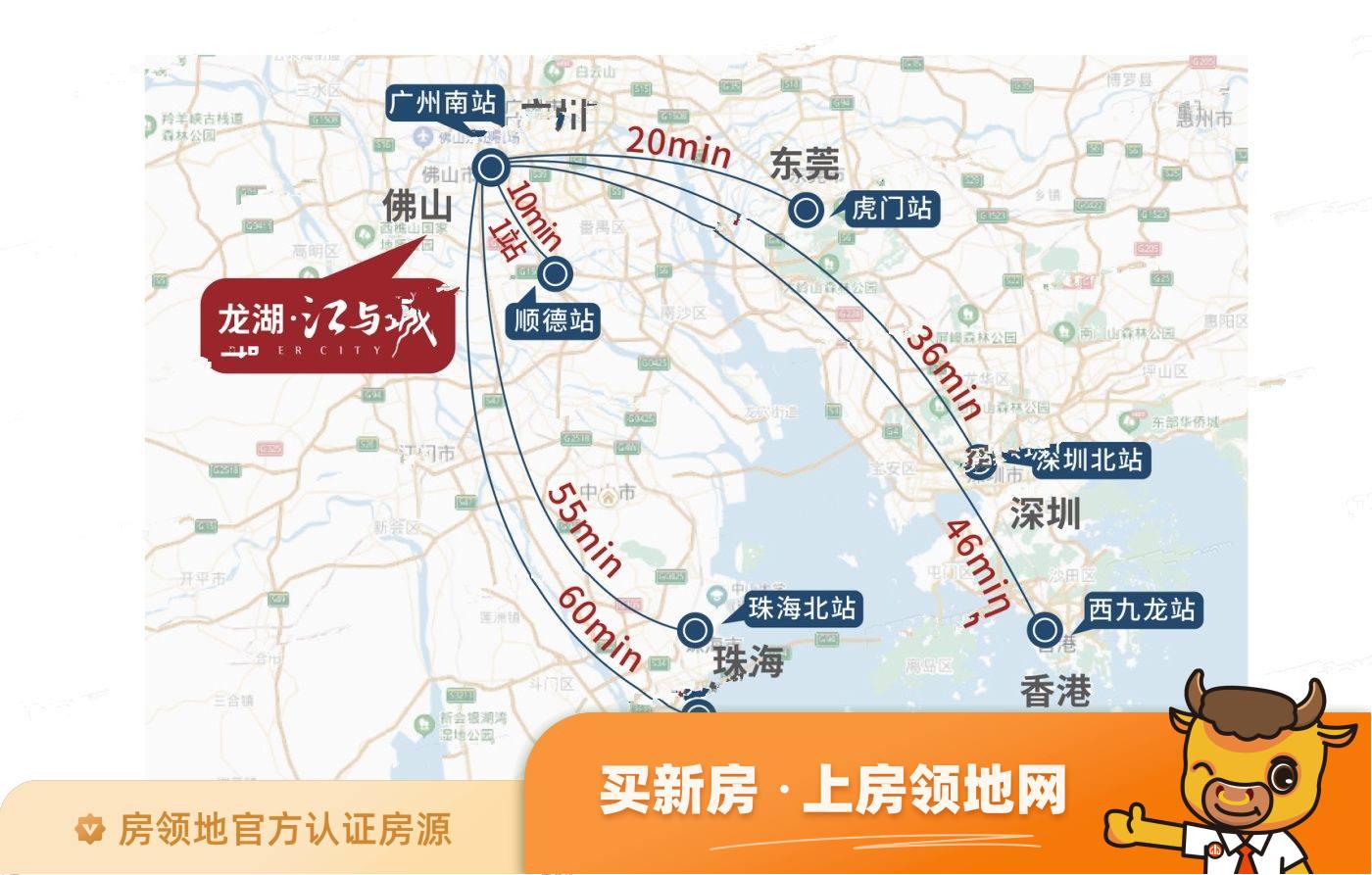 龙湖江与城位置交通图39