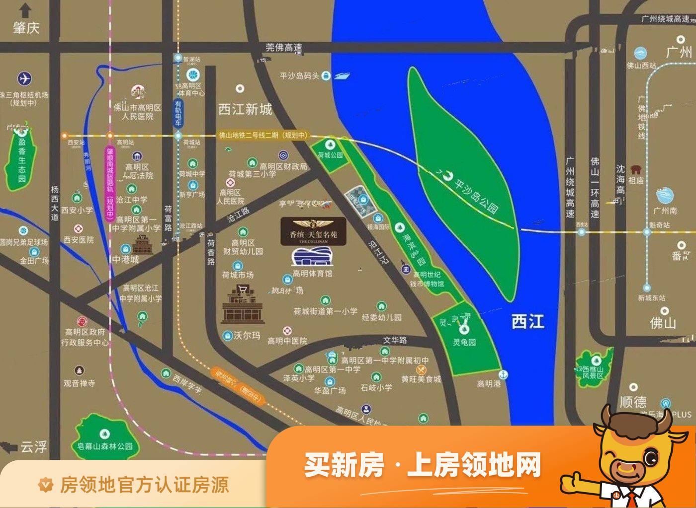 香缤天玺名苑位置交通图1