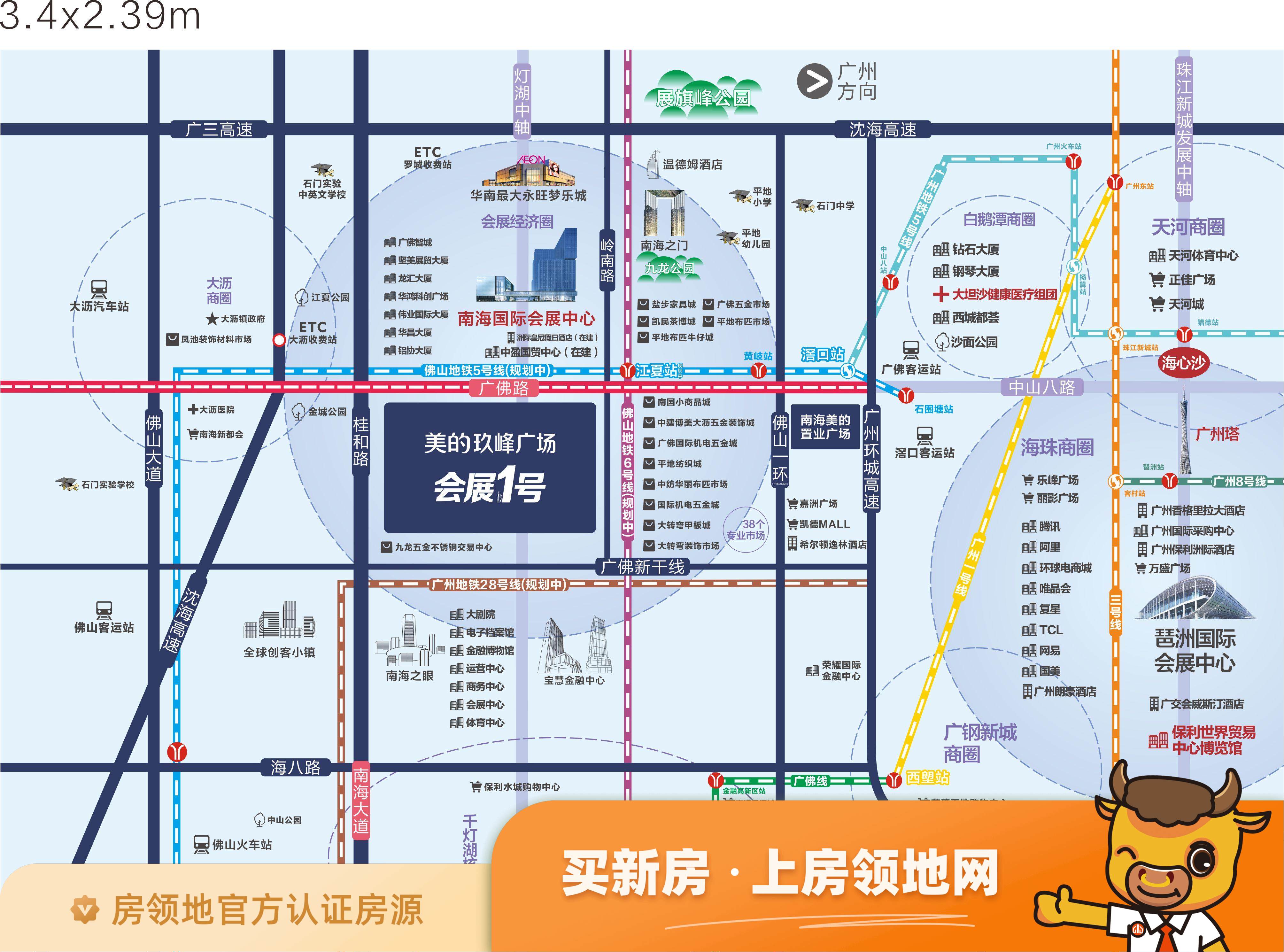 美的玖峰广场公寓位置交通图37