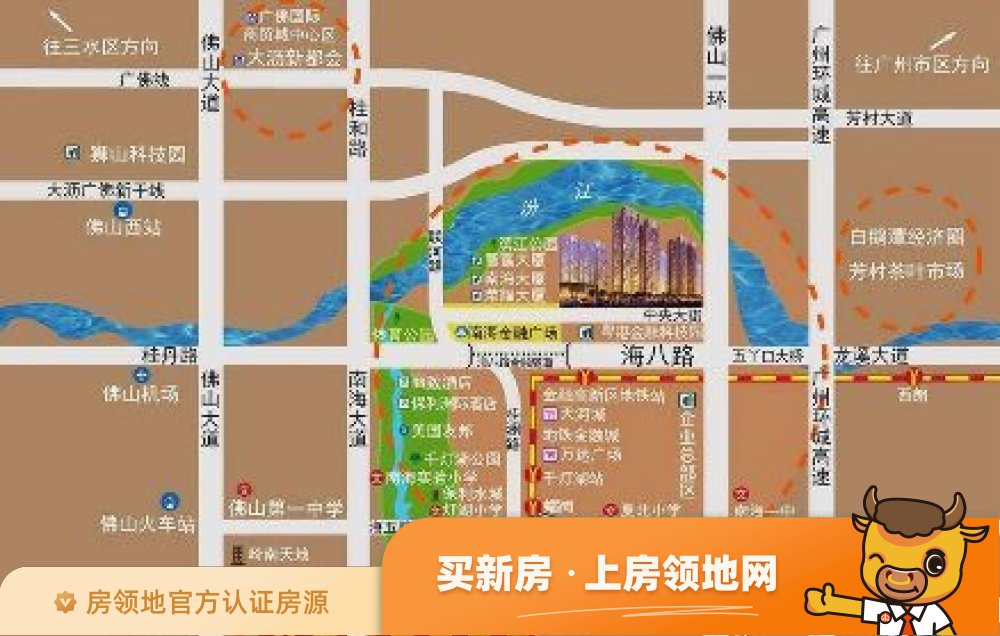 滨江1号位置交通图2