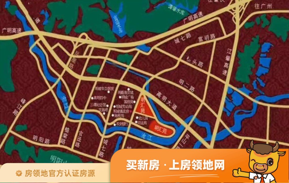 明城壹号位置交通图2