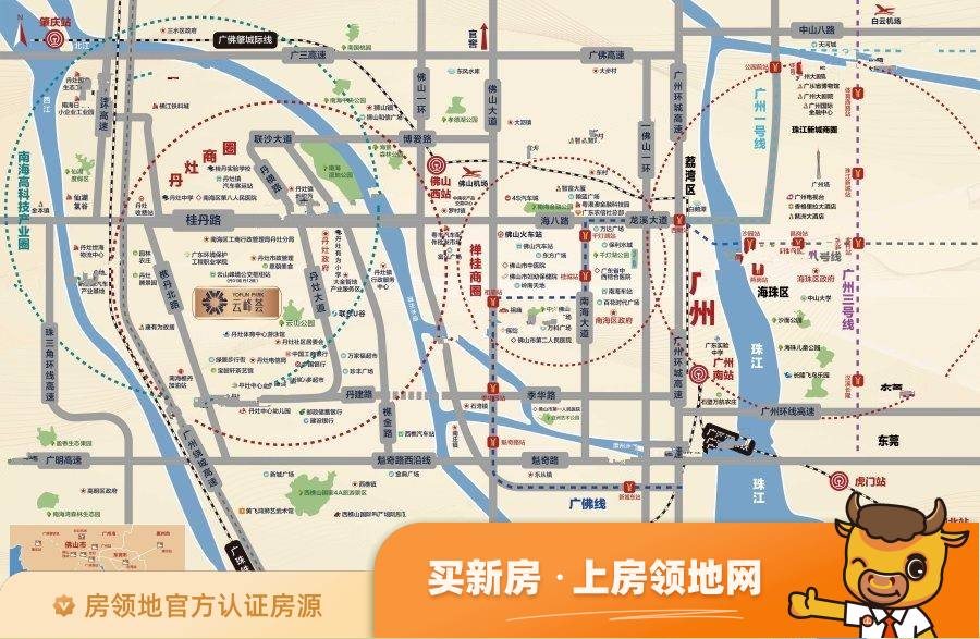 云山峰境广场位置交通图5