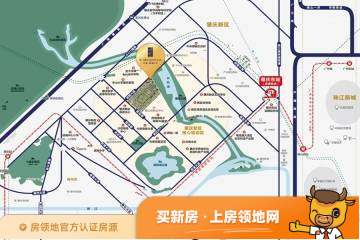 中海新城1号位置交通图1