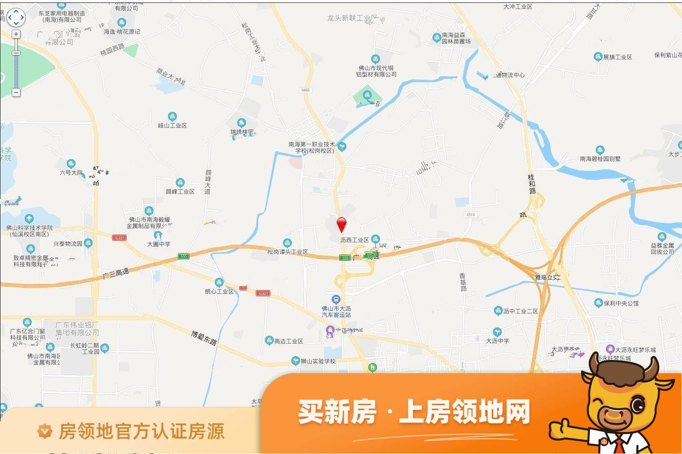 碧桂园金辉坚果社区位置交通图1