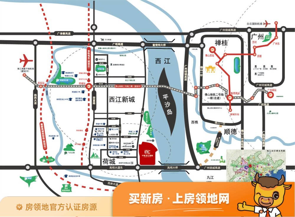 中南滨江国际位置交通图6