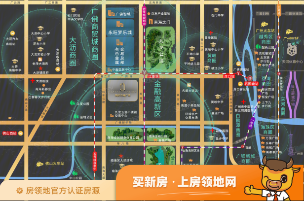 美的玖峰广场位置交通图5