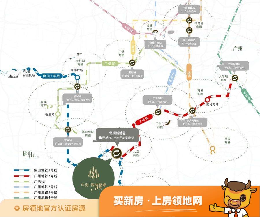 中海悦林熙岸位置交通图50