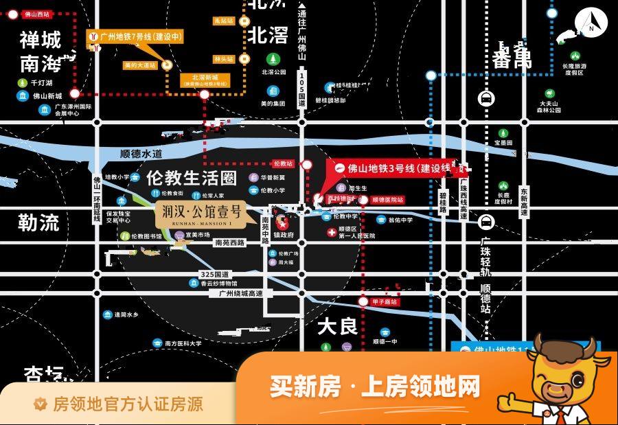 润汉幸福汇广场位置交通图1