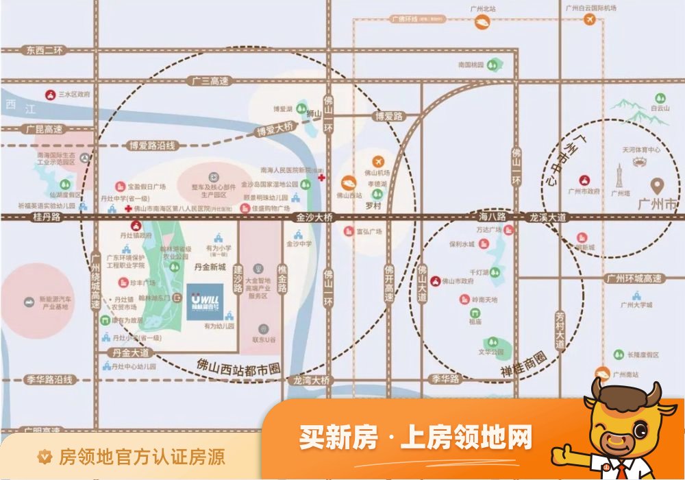 上坤翰林湖壹号位置交通图32
