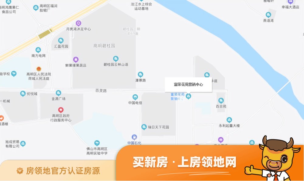富荣花苑位置交通图1