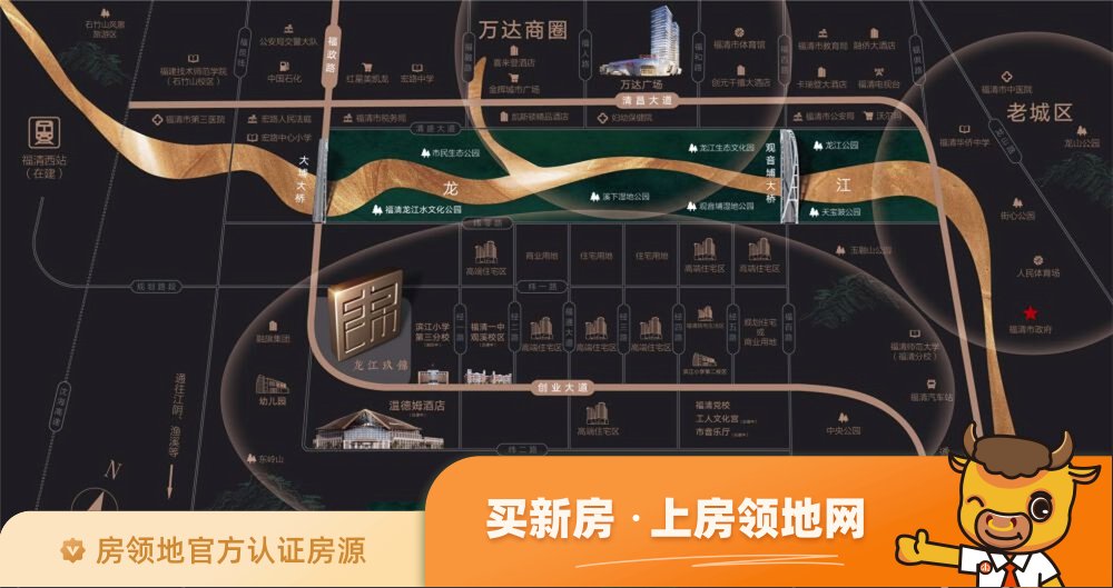 福清龙江玖锦位置交通图1