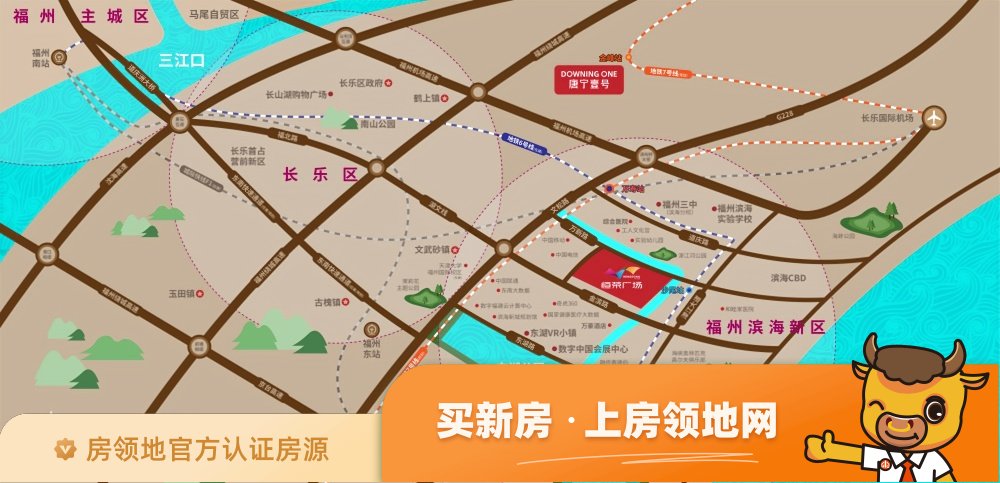 恒荣广场位置交通图1