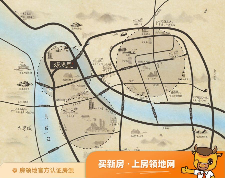 金辉溪溪里位置交通图59
