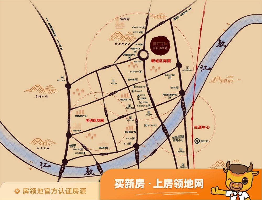 中庚香悦府位置交通图34