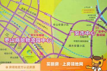 广安国际财富中心位置交通图1