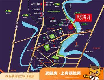 广安碧桂园翡翠湾位置交通图5