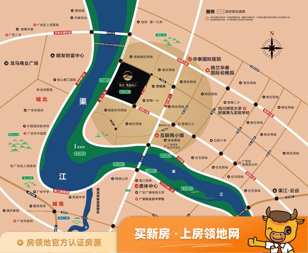 银杏凯丽滨江位置交通图1