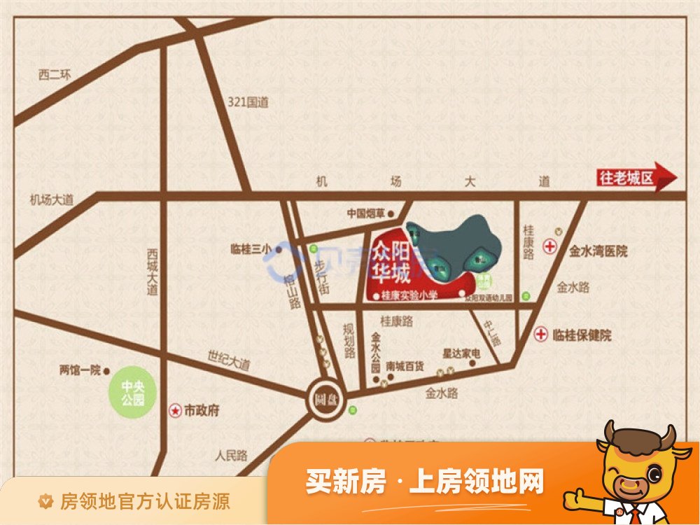 众阳华城位置交通图43