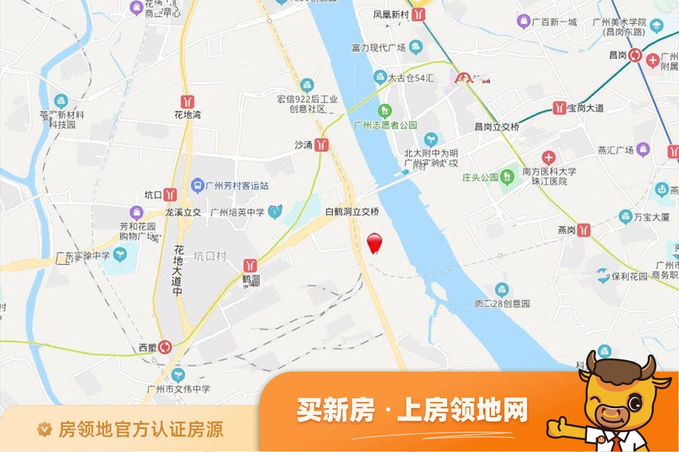 广州滨江上都（一期璇湾）位置交通图1