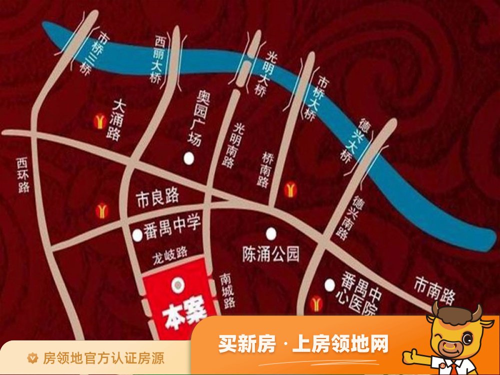 越秀可逸江畔商铺位置交通图9