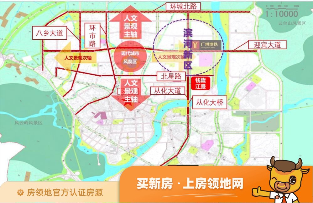 云星钱隆江景位置交通图29