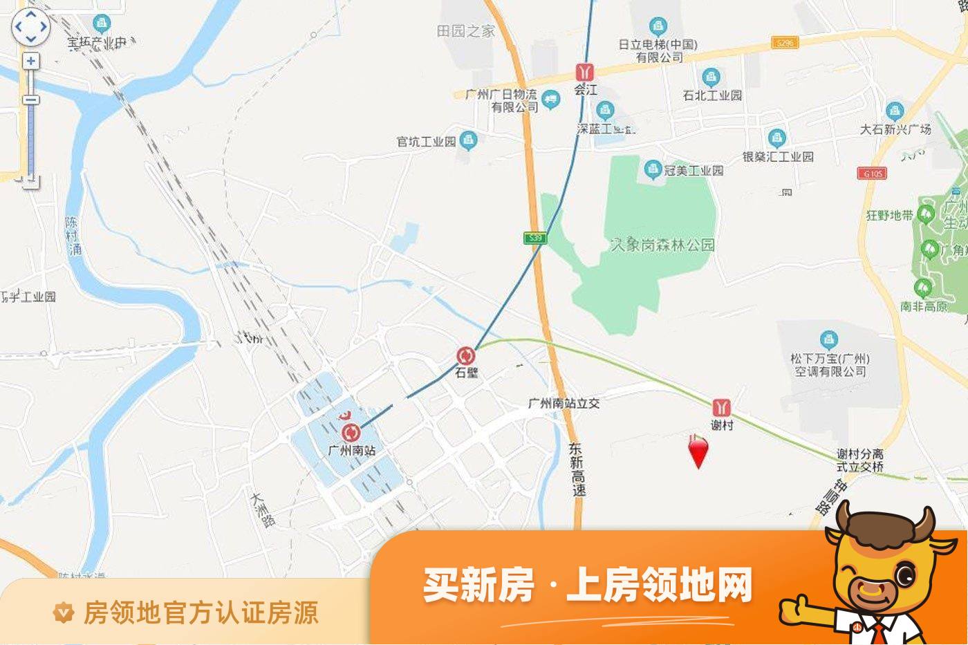广州恒大冠珺之光位置交通图2