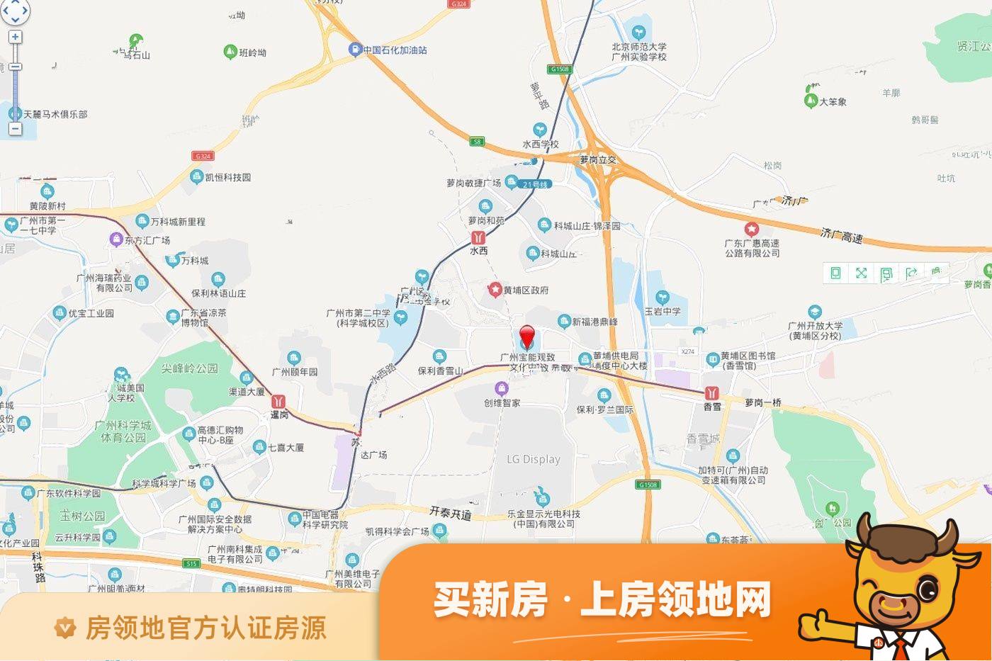 广州宝能金融中心位置交通图1