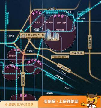 广州绿地中央广场（商用）位置交通图1
