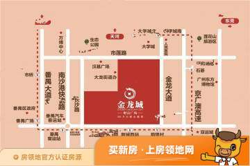 金龙城财富广场(商用)位置交通图3