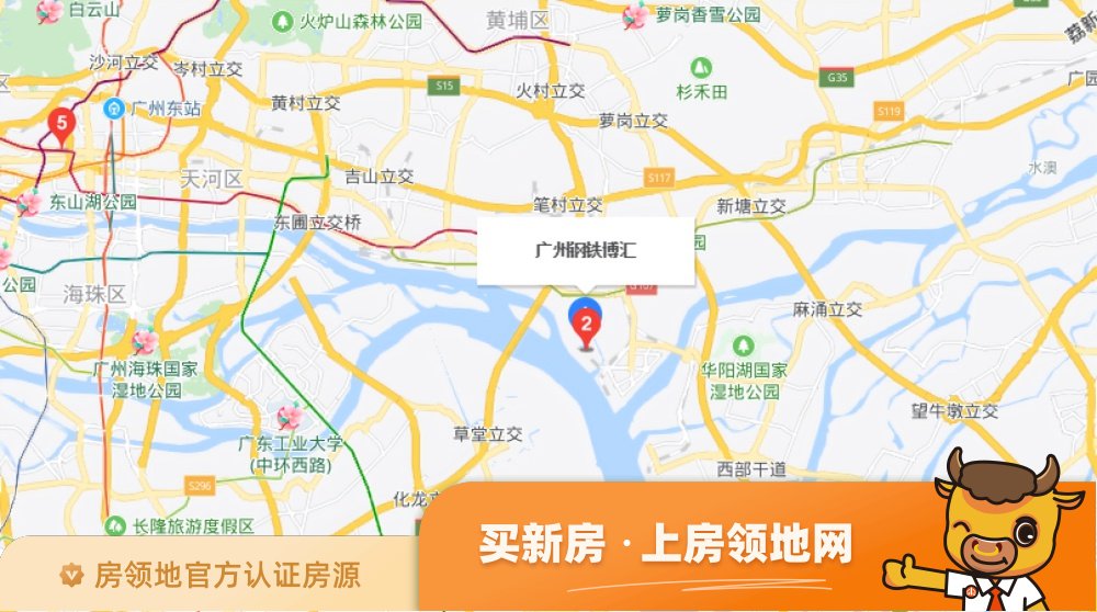 广州钢铁博汇位置交通图1