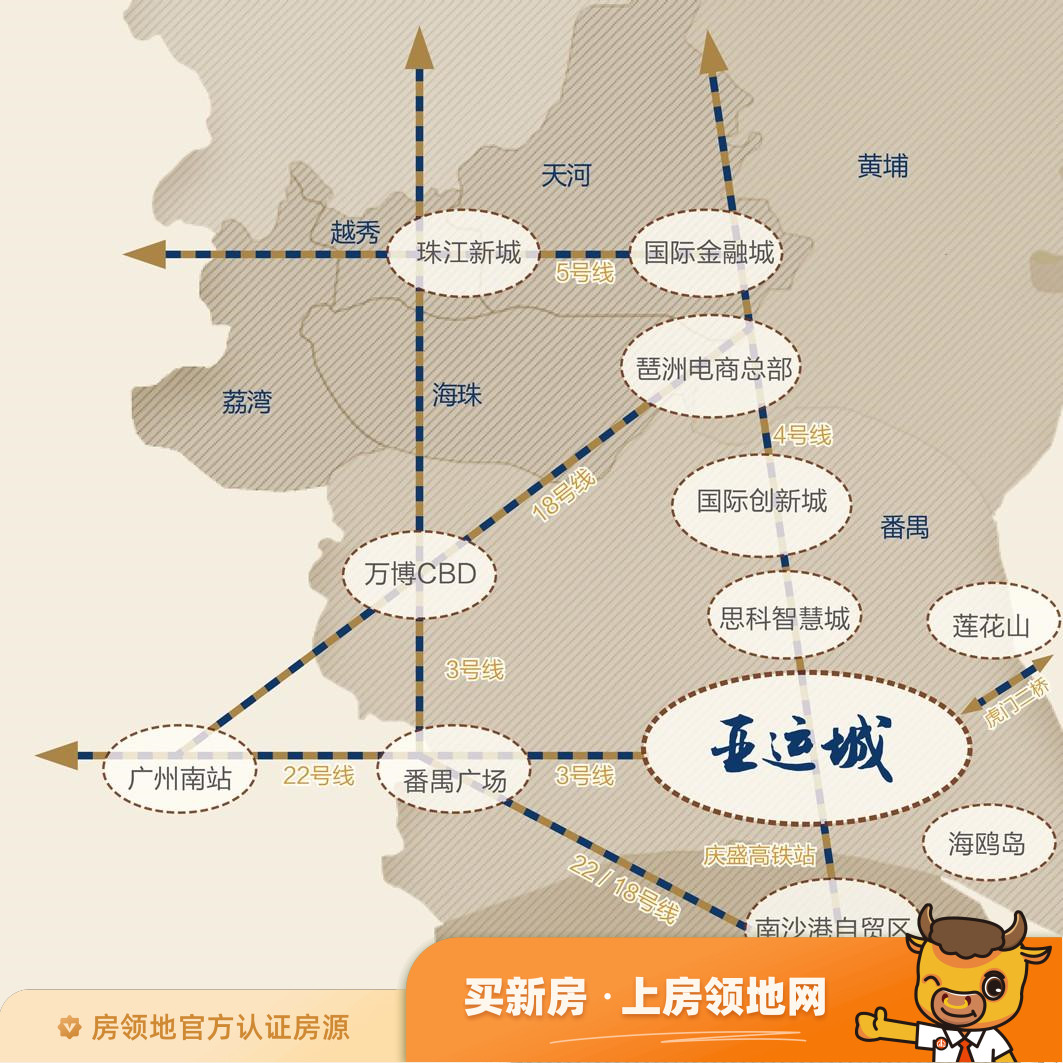 广州亚运城位置交通图1
