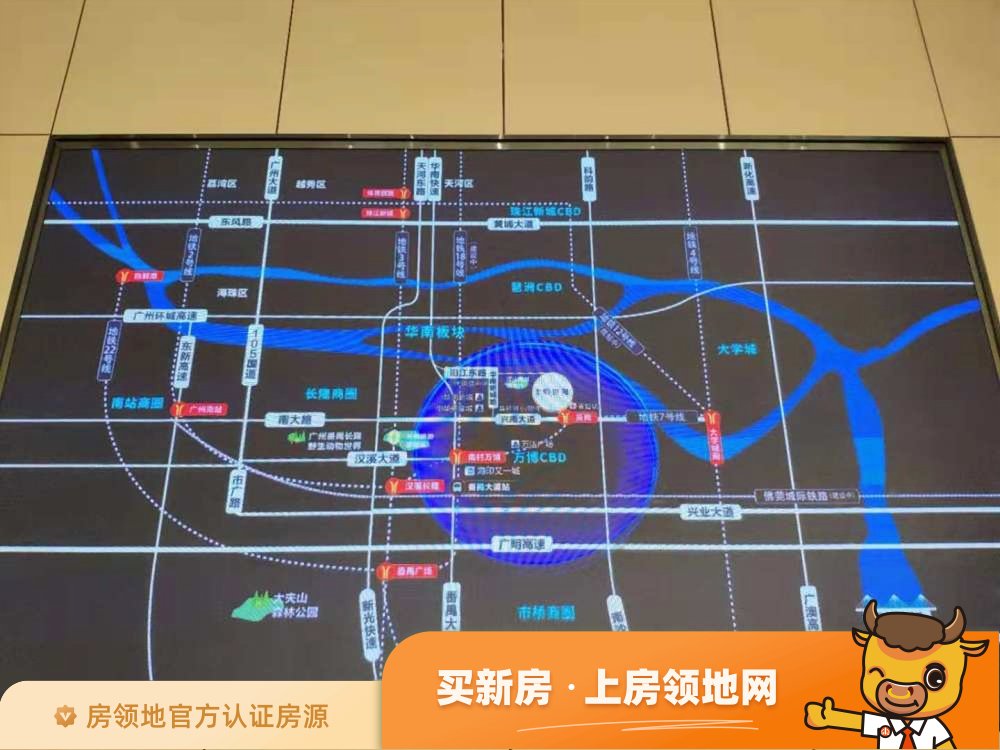 珠江铂世湾位置交通图2