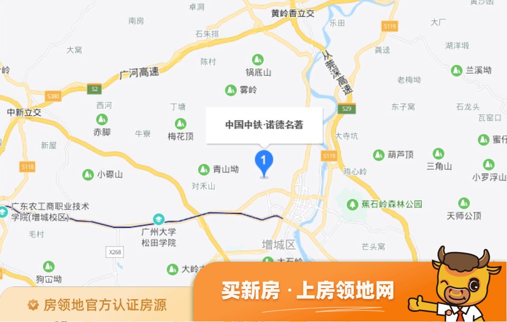 中国中铁诺德梓悦台位置交通图3