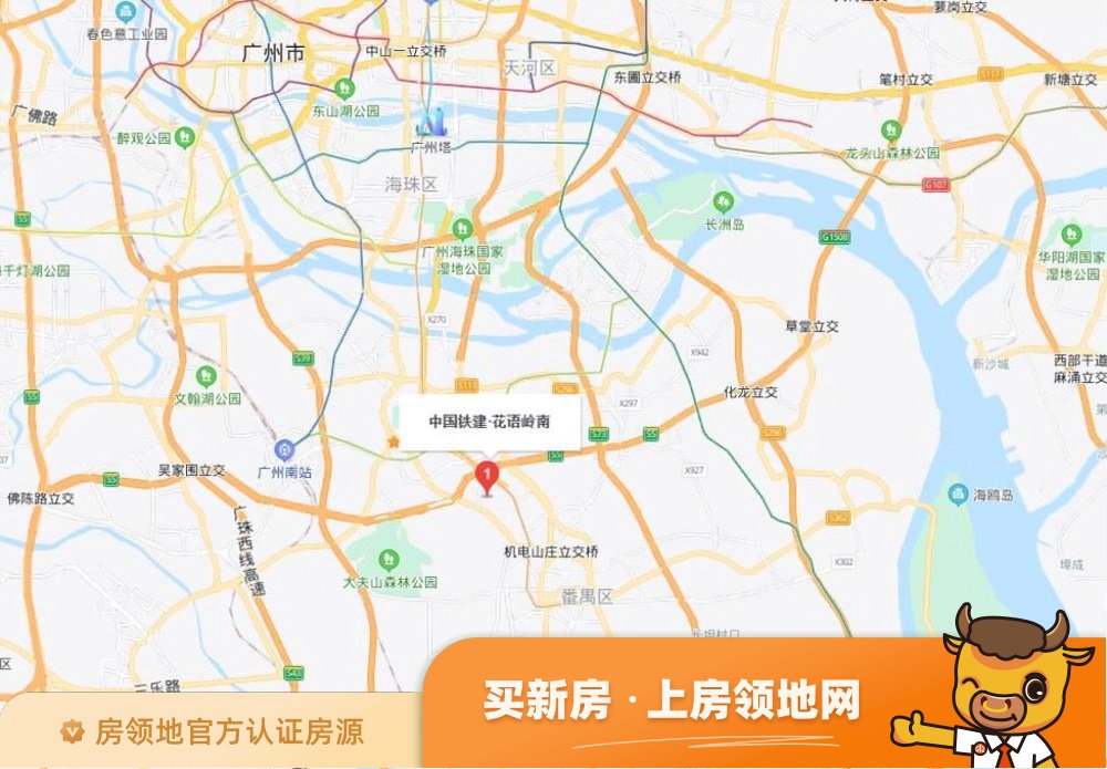 中国铁建花语岭南位置交通图40