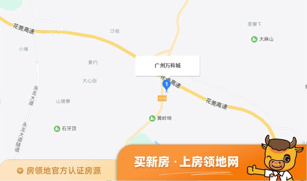 广州万科城位置交通图61