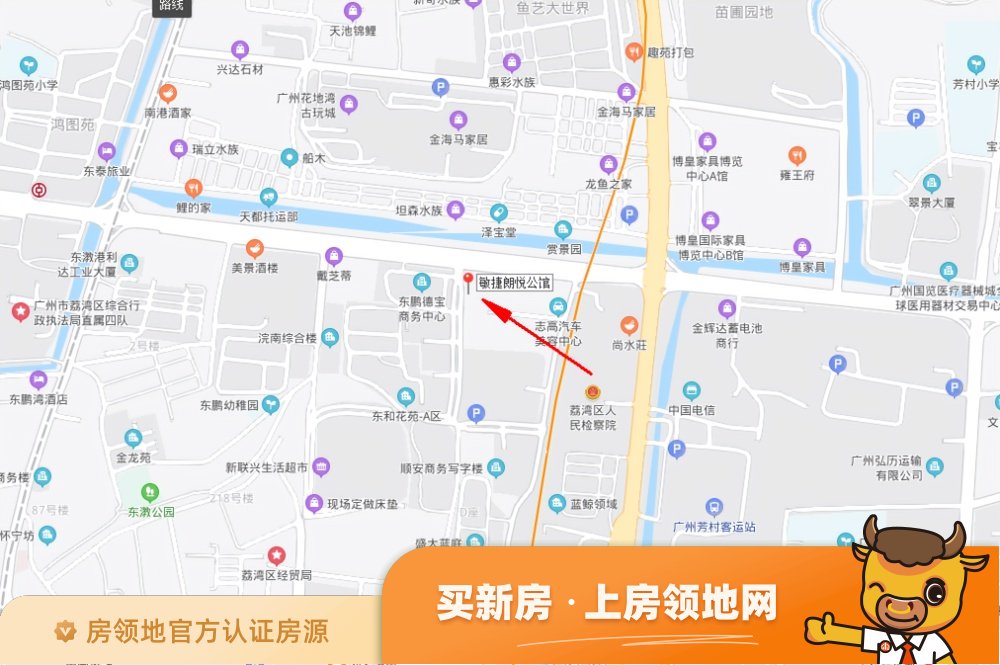 广州敏捷朗悦公馆位置交通图1