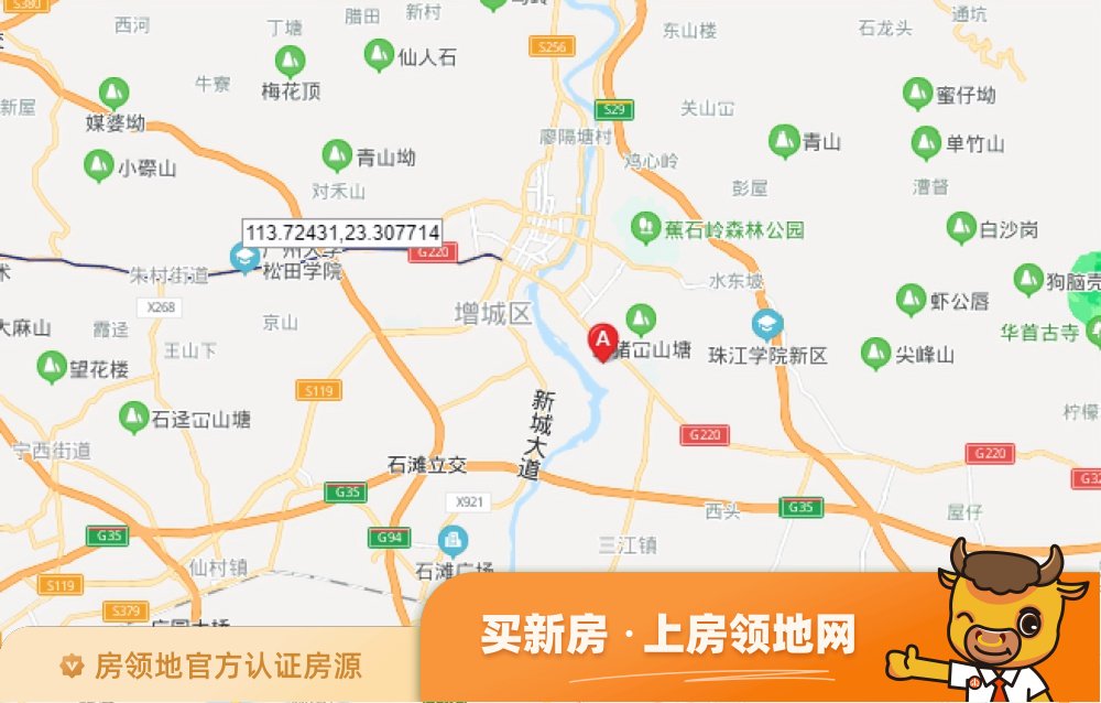 东原印江澜位置交通图47