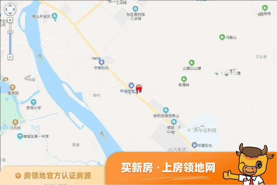 东原印江澜位置交通图1