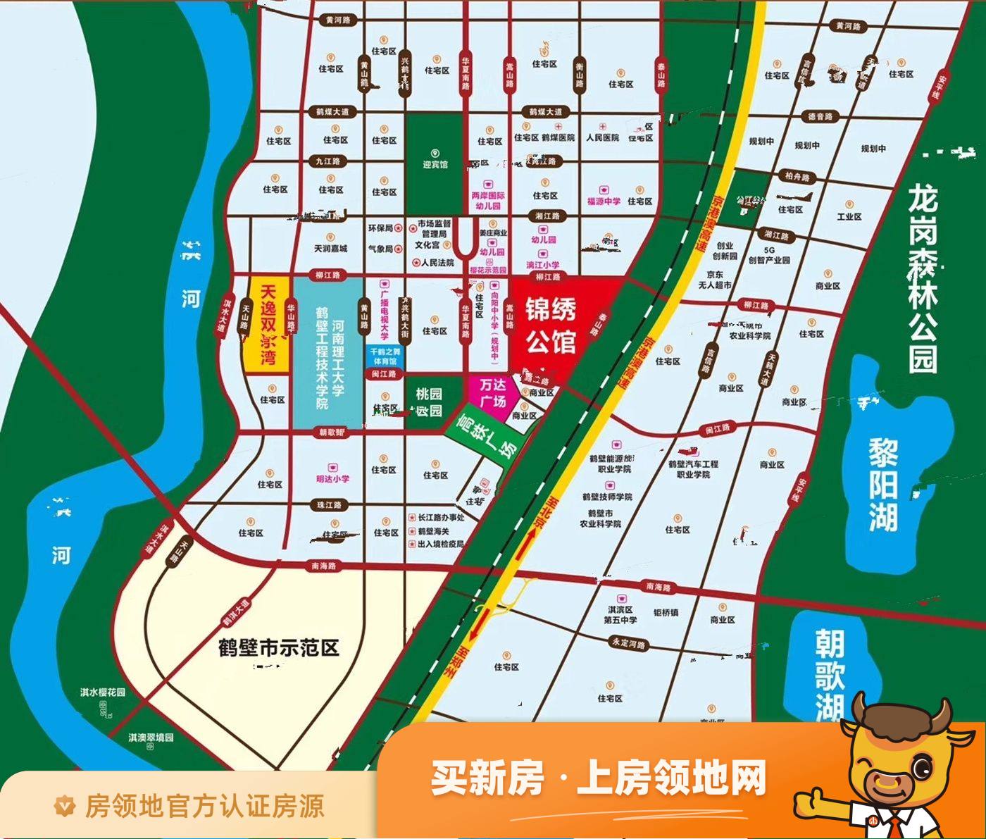 锦绣公馆位置交通图1