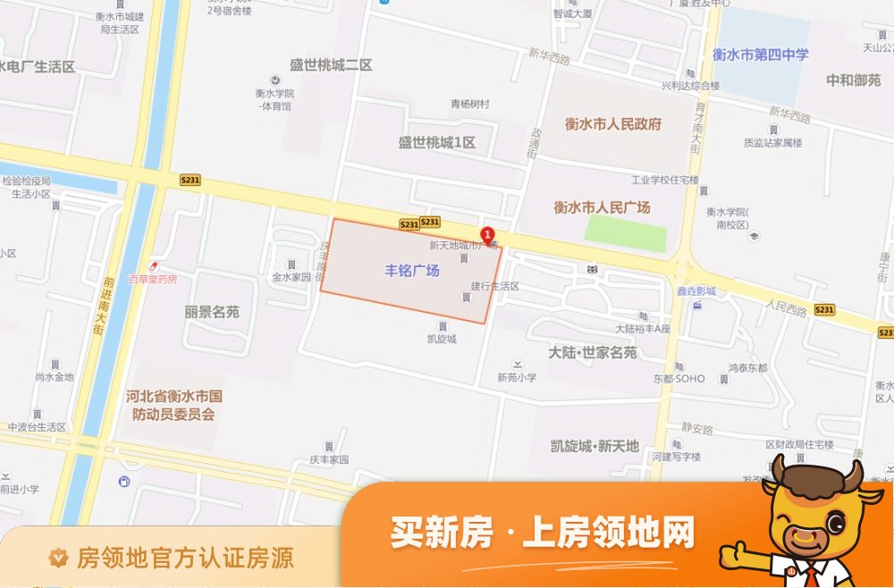 丰铭广场位置交通图2