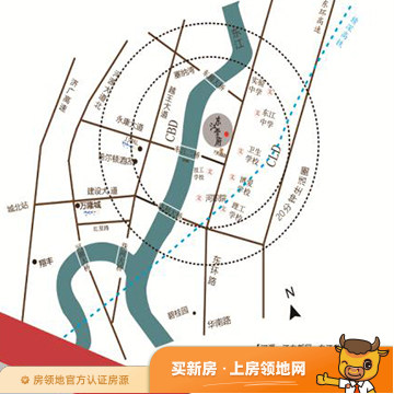 东江学府位置交通图1