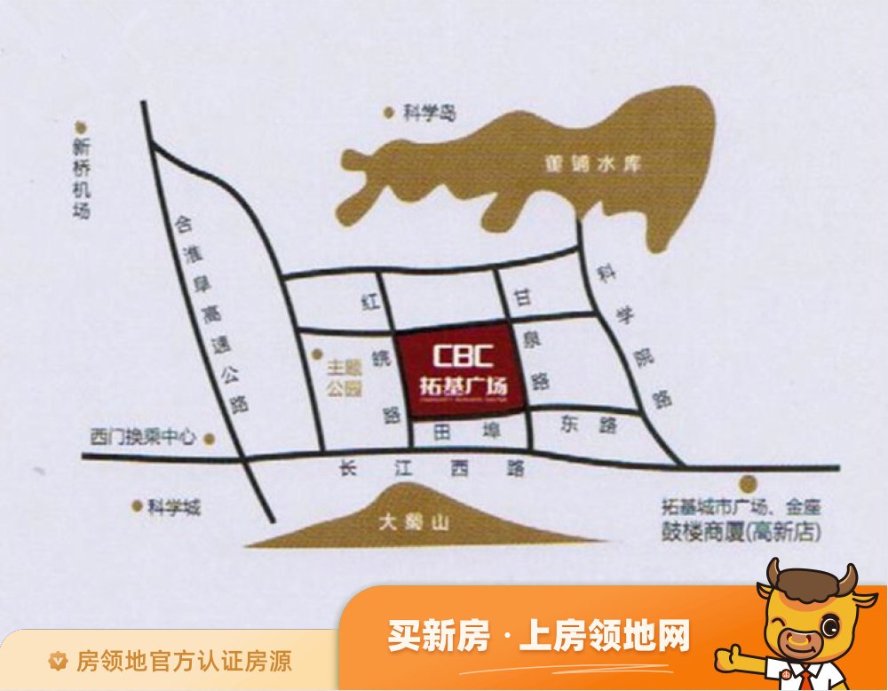 CBC拓基广场写字楼位置交通图1